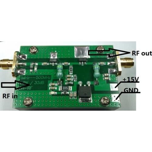 Amplifier 1MHz-700MHZ 3.2W HF FM VHF UHF FM Transmitter Broadband RF Power Amplifier High Frequency