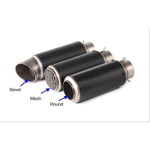 51mm/60mm Motorcycle Pipe Exhaust With DB Killer Motorcycle Exhaust Pipe Muffler Carbon Fiber GP-Project Exhaust Pipe