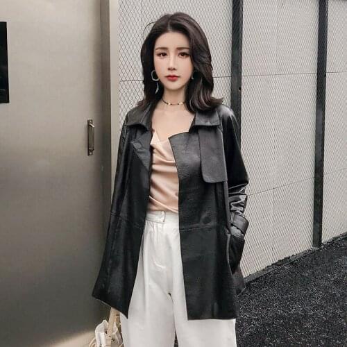 Genuine Leather Jacket Women 2020 Sheepskin Real Leather Jacket Women Spring Autumn Korean Coat Chaqueta Mujer 5W1903 YY609