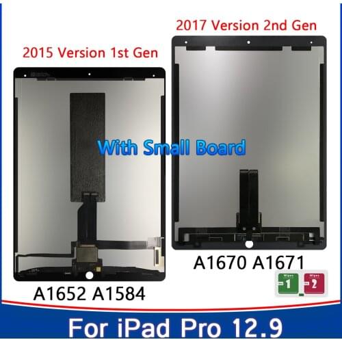 LCD Display For iPad Pro 12.9 A1584 A1652 A1670 A1671 with Touch Screen Digitizer Assembly Lcd Panel with Small Board Replace