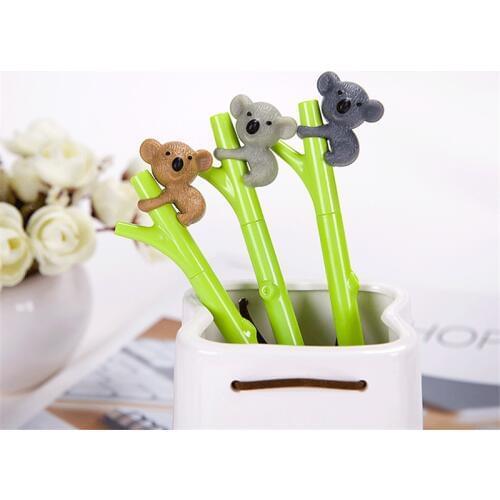1pcs 0.5mm Creative Cute Koala Branches Black Ink Gel Pen Signing Pen Writing Tool School Office Supply Student Stationery