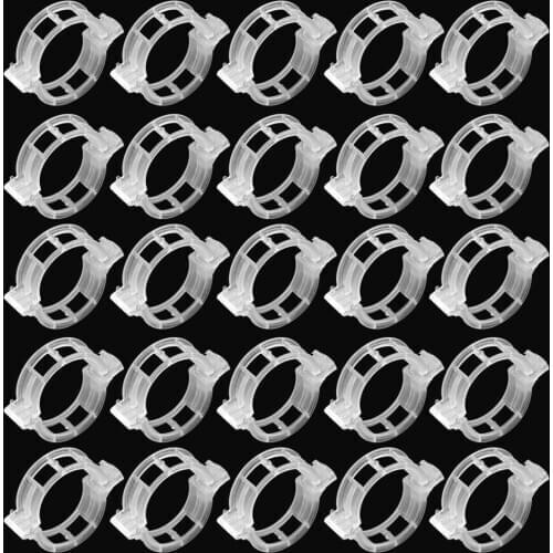 100pcs White Plant Clips Plant Clips Tomato Clips Connect Pepper Cucumber Vines, Plastic
