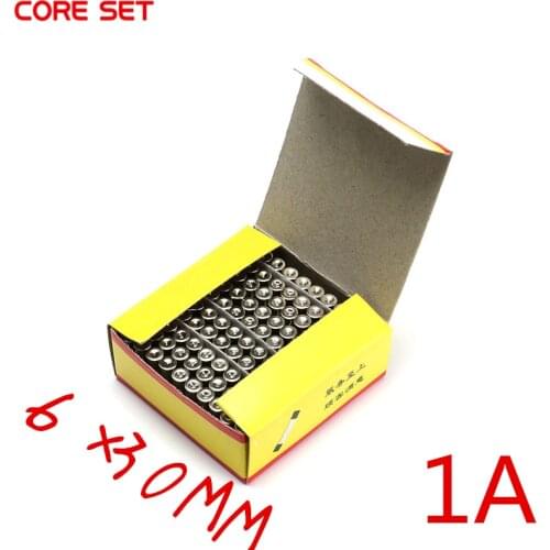 100pcs/Set 6x30MM 1A 250V Glass Tube Fuses High Quality Quick Fast Blow Glass fuse