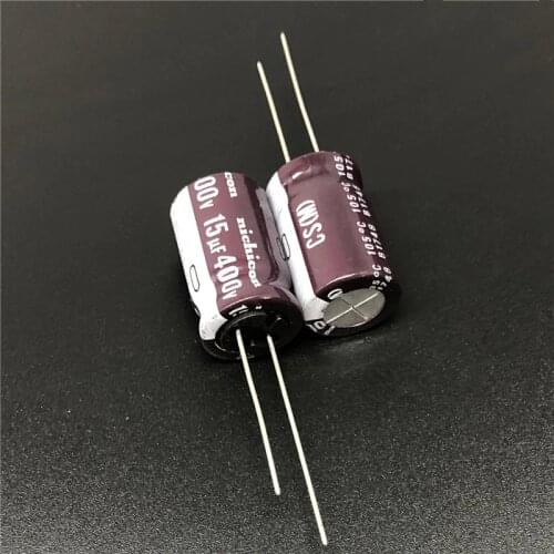 5pcs/50pcs 15uF 400V NICHICON CS Series 12.5x20mm High Ripple Current High Reliability 400V15uF Aluminum Electrolytic capacitor