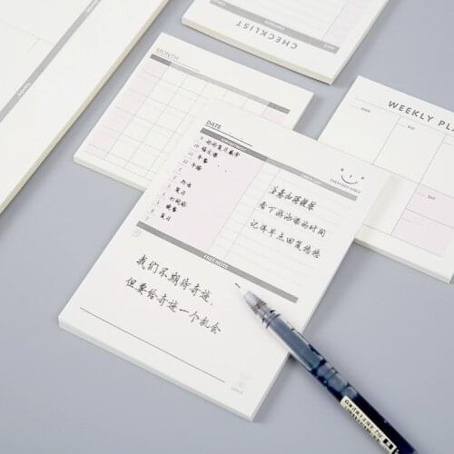 60 Sheets Planner Memo Pad Check List Weekly Monthly Plan Notebook Paper Scheduler NotePad New