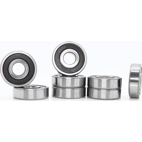6200RS Bearing ABEC-3 (8 PCS) 10x30x9 mm Deep Groove 6200-2RS Ball Bearings 6200RZ 180200 RZ RS 6200 2RS EMQ Quality