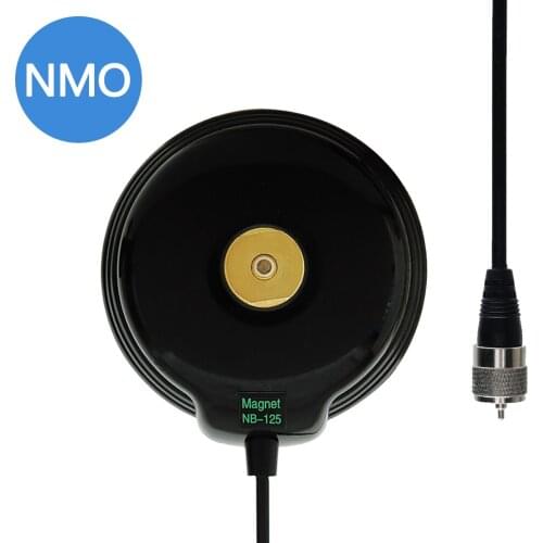 ABBREE NB-125 NMO Magnet Mount Includes 5m/16.4ft RG-58 Cable PL-259 Connector QYT TYT YAESU Car Mobile Radio Antenna