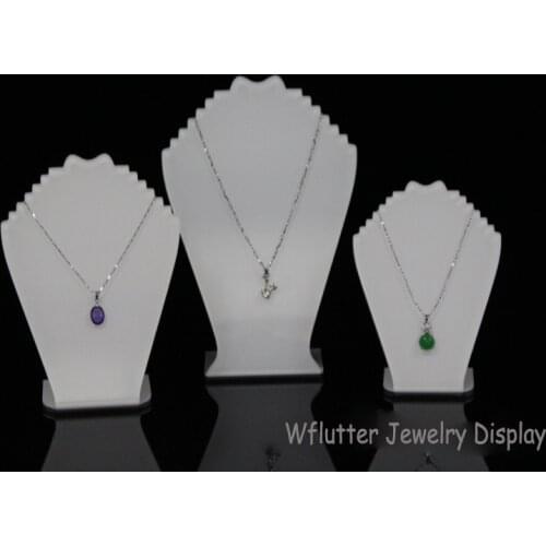 Customized Acrylic Necklace Display Stand Necklace Organizer Rack Jewelry Organizer Jewellery Holder Necklace Case 3pcs/set