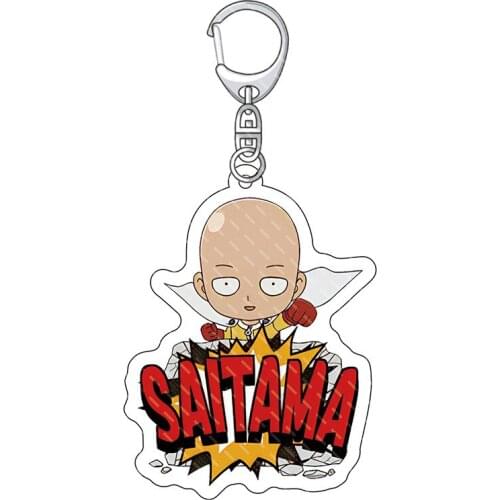 ONE PUNCH-MAN Saitama Genos Garou Acrylic Pendant Figure Keychain Keyring Collection Model Toy Gifts Anime