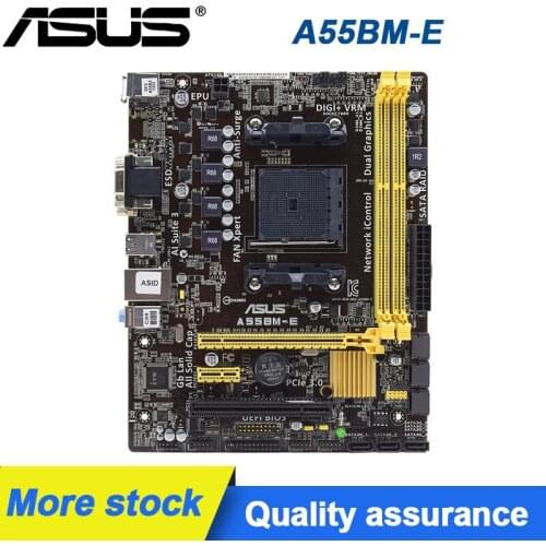 For ASUS A55BM-E Motherboard Socket FM2+ DDR3 For AMD A55M A55 AMD A10/A8/A6/A4/Athlon Desktop Mainboard SATA II Used Mainboard