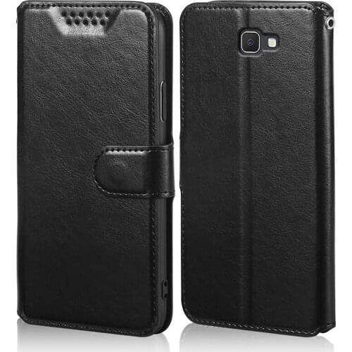 Coque Flip Case For Samsung Galaxy J7 Prime ( On7 2016 ) Luxury Leather Wallet Phone Case Pouch Skin Card Holder Back Cover