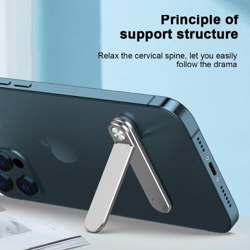 FLOVEME Phone Holder For Phone/Ipad Mini L Shaped Tablet Stand Mobile Holder Bracket Foldable Aluminium Alloy Durable Stable
