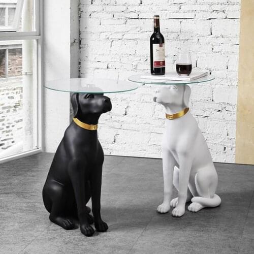 Home Decor Sculpture Dog Ornaments Living Room Sofa Side Table TV Cabinet Room Decor Big Statue Bedroom Decoration Figurines