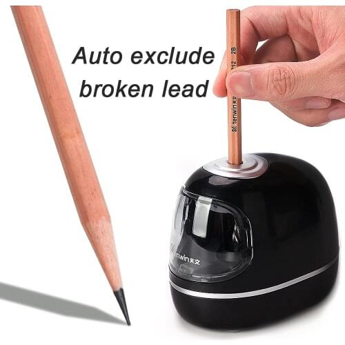 Tihoo Stationery Professional Automatic Electric Pencil Sharpener Cute Mechanical Usb Battery For Kids Children School Supplies