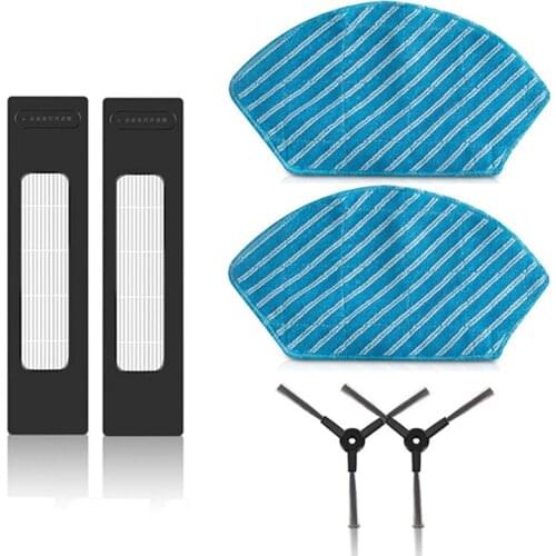 HEPA Filter Side Brush Rags Mop Cloth for Midea M7/M71CN/I10 Sweeping Robot Replacement Accessories