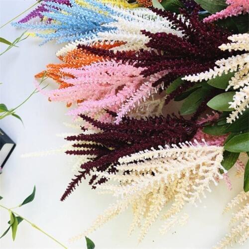 3 heads 99 cm artificial lavender plastic plant decor for wedding flower home Decoration table flower bouquet Christmas plant