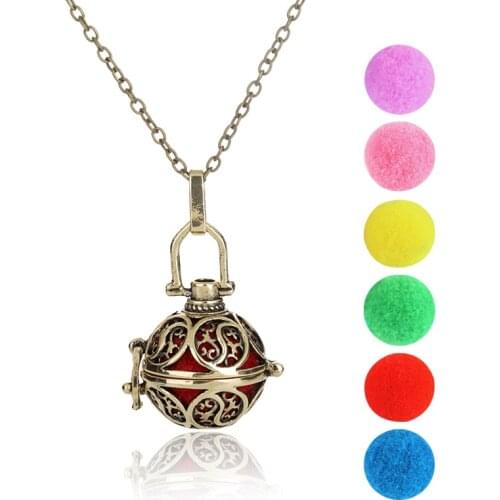 Dainty Simple Personality Aromatherapy Diffuser Necklace Pendant Elegant Charming Woman Essential Oils Diffuser Necklace