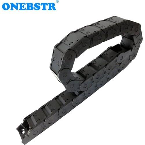 JFLO 1 Meter 25x38mm Wire Carrier Cable Drag Chain Closed On Both Sides CNC Router With End Joints Transmission Free Shipping