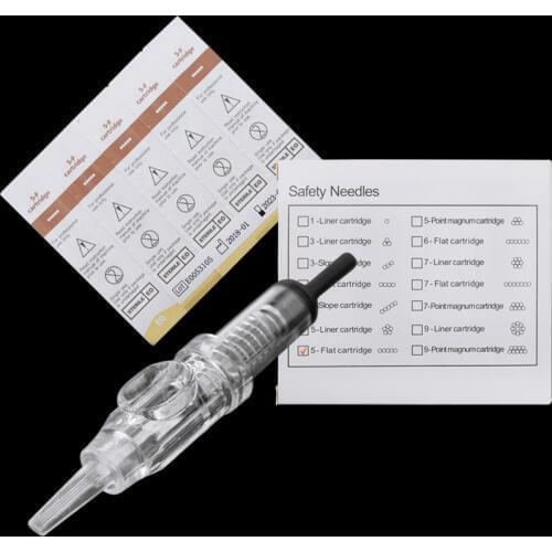 Permanent Makeup Cartridge Needles 5F 0.3mm Microblading Eyebrow Lip Tattoo Cartridge Needles For Tattoo Machine Kit Airst