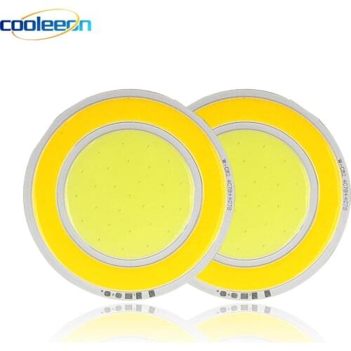 12V 82mm Bicolor Round COB LED Light White Blue Yellow Double Color 5W LED Bulb for DIY Motorbike Auto Car Lighting Decor Lamp