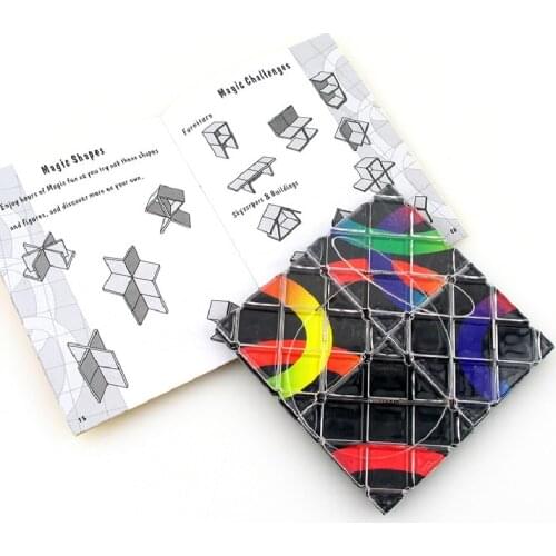 LO 8 Panels Puzzle Cube Magic Folding Twisty Classic Toys For Kids Creative Magico Folding Cubo