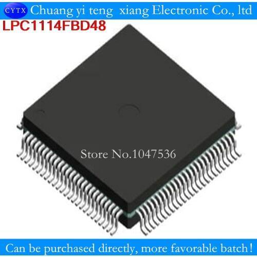 LPC1114FBD48/302 package LQFP48 LPC1114 32-bit ARM Cortex-M0 microcontroller; up to 32 kB flash and 8 kB SRAM 1PCS
