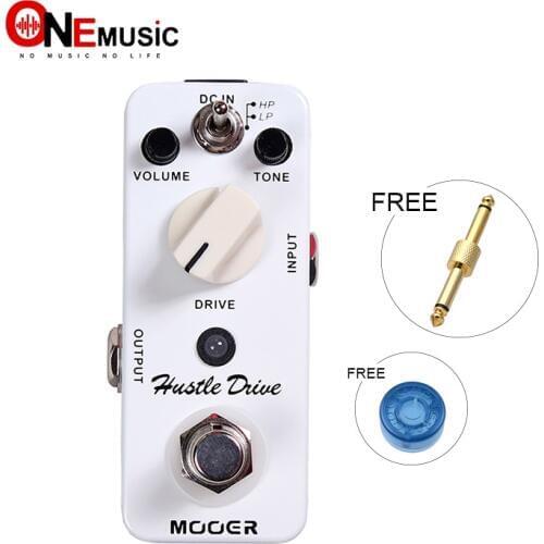 MOOER Micro Hustle Drive Distortion effect guitar pedal Tube-like Drive sound Guitar Pedal Compact with Free Connector