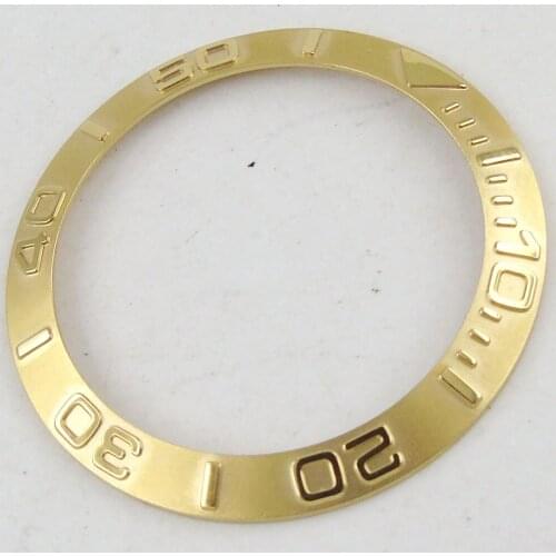 Gold New 38mm Watch Bezel Insert Fit 40mm Automatic Watch