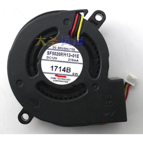 Original SF5020RH12-01E SF5020RH12-02E DC12V 210mA for Projector Cooling Fan