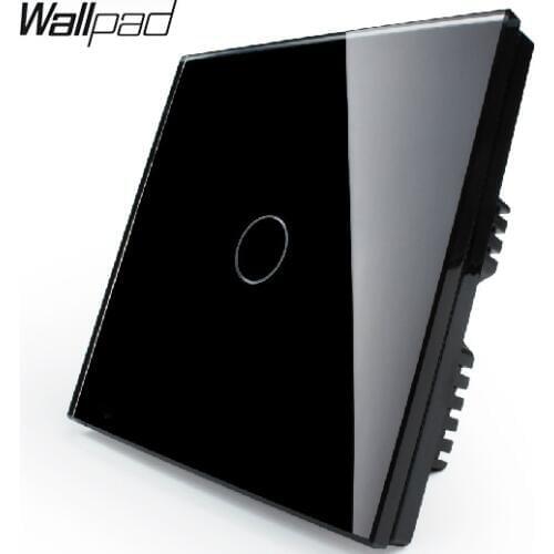Touch 1 gang 1 way Black Pearl Crystal Glass Panel Switch, Wall Switch, EU UK standard, Digital Touch Light Switch VL-C301-62