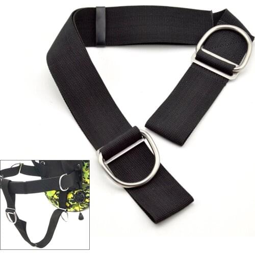 Tech Dive Harness Adjustable Crotch Strap with Loop 5cm Universal Crotch Straps Technical Dive Free Diving Gear BCD Accessory