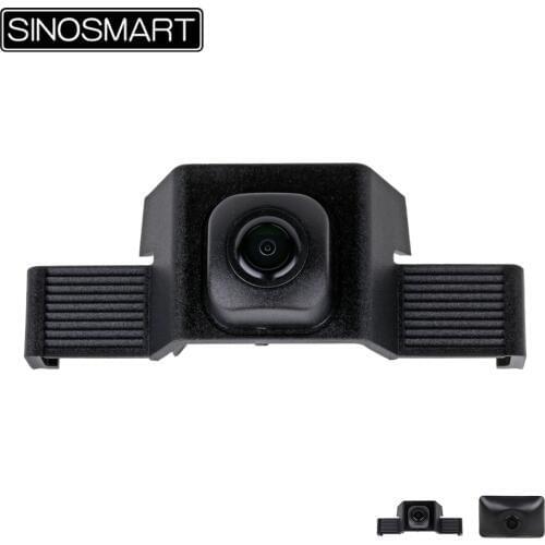 SINOSMART High Quality Car Front View Parking Camera for Toyota Highlander 2015 2018 Installation Under Car Logo