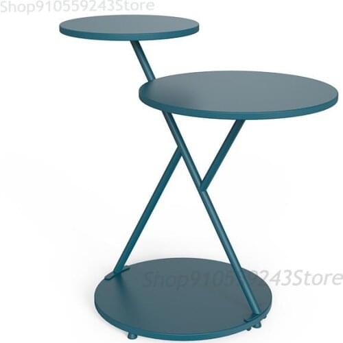 Nordic Net Red Living Room Small Coffee Table Simple Modern Small Apartment Sofa Side Table Creative Versatile Mini Double-layer