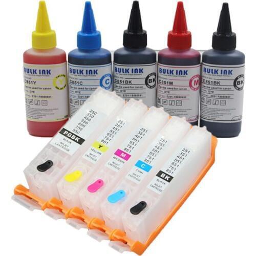 CISSPLAZA 1set PGI450 compatible for Canon IP7240 MG5440 MG5540 MG6440 MG6640 MG5640 MX924 MX724 IX6840 refill ink cartridge