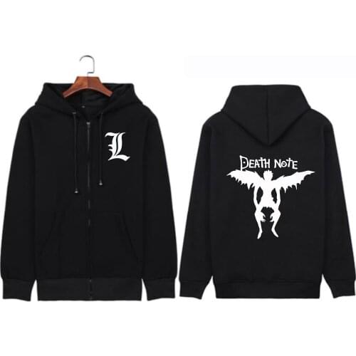 Anime Fairy Tail Hoodie Pullovers Tops Fashion Print Zipper Long Sleeve Loose