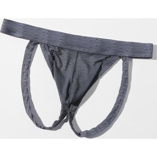 Men Underwear Brief Sexy Low Rise Jock Strap Briefs Thong T-Back G-String Lingerie Breathable Male Underpants Comfortable New