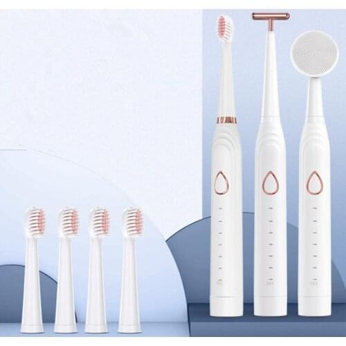 Ultrasonic Sonic Electric Toothbrush USB Rechargeable Face Adult Electronic Washable Whitening Relax Teeth Brush