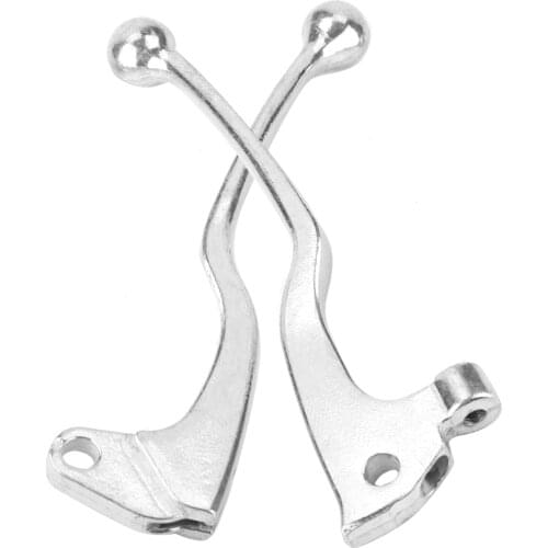 1 Pair Of Iron Silver Motorcycle Clutch Brake Lever Handle For Yamaha YZ80/YZ125/TW200