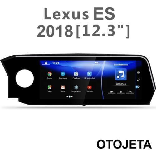 12.3" radio Smart Android 9.0 GPS for Lexus ES 200,es250,es300,es350 ES300h,ES350h 2018 2019 Car bluetooth multimedia Navigation