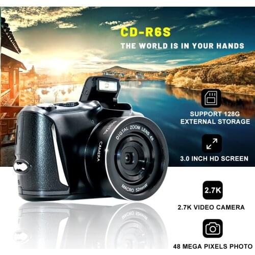2.7k 48 million micro single digital camera 3.0 inch high definition screen with flash camera and video recorder