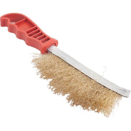 High Quality 23cm Long Copper Plated Wire Cutter 3cm Brush Working Width Knife Brush Metal Handle For Life And Industry 1pcs