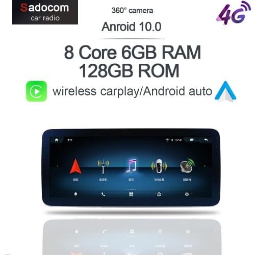 360 Carplay 6G+128G LTE 8" Blu-Ray Android 10.0 Car DVD Player GPS RDS Radio Bluetooth 5.0 For Benz SLK Class SLK200 SLK230 R172