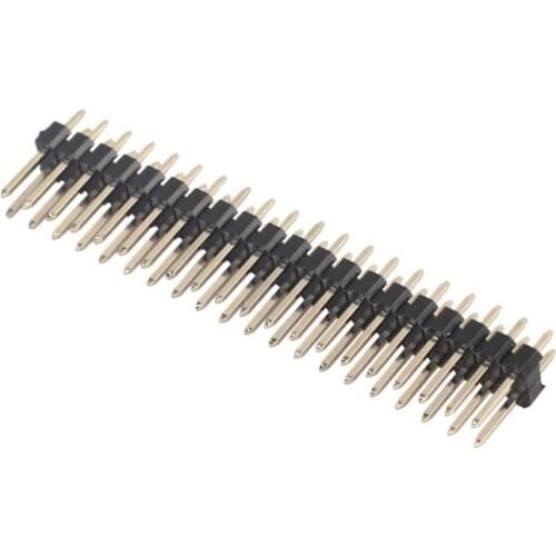 5Pcs Break-away 0.1\" 2x20-pin Strip Dual Male Header for Raspberry Pi Zero GPIO B85B