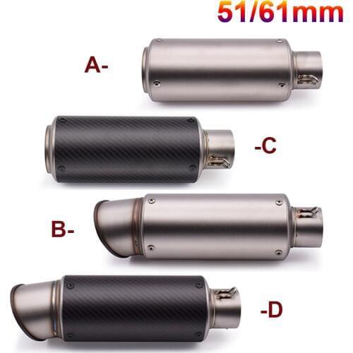 51mm 61mm motorcycle with DB killer exhaust pipe Exhaust Pipe Muffler For Ducati MONSTER M620 MONSTER M750 MONSTER M900 748