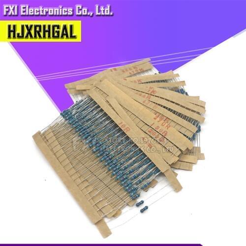 600Pcs 1/4W 1% 20PCS 30Values Metal Film Resistor Assortment Kit Set pack electronic diy kit resistor