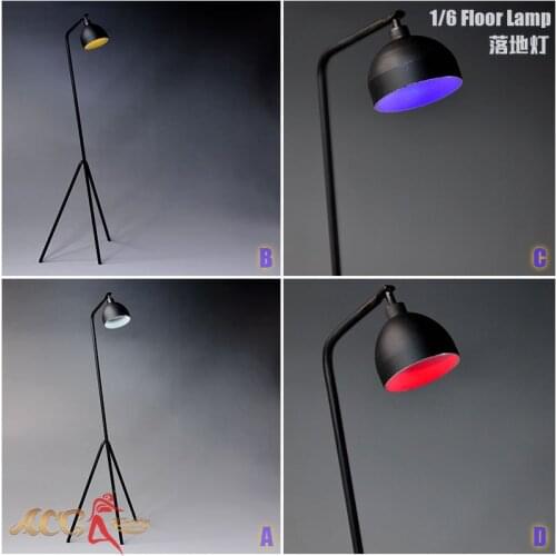 ACG-05 1/6 Floor Lamp Scene Accessories Table Lamp Props Decoration Fit 12'' Action Figure Body