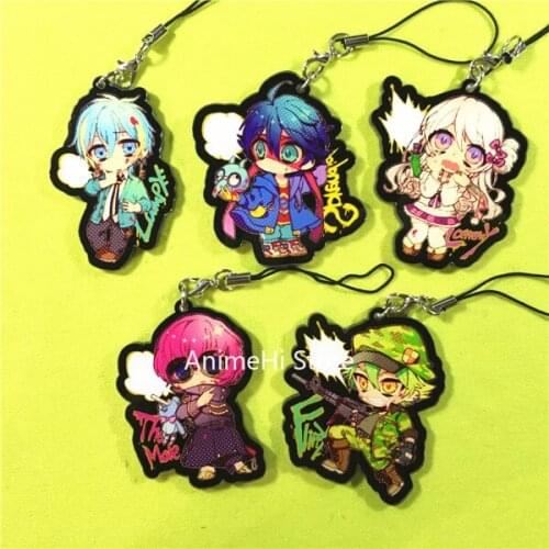 Anime Happy Tree Friends Keychain Bag Pendant Figure Doll HTF Lampy Splendid Lammy The Mole Flippy Acrylic Keyring for Gift