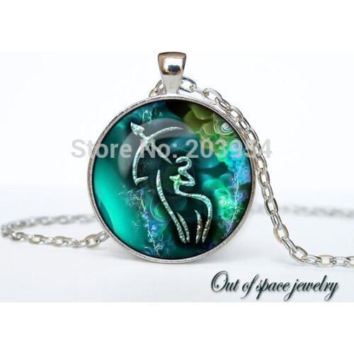 Antique 1pcs/lot handmade Sagittarius Necklace Pendant fashion Zodiac Sign Constellation Jewelry Art gift vitnage for mens women