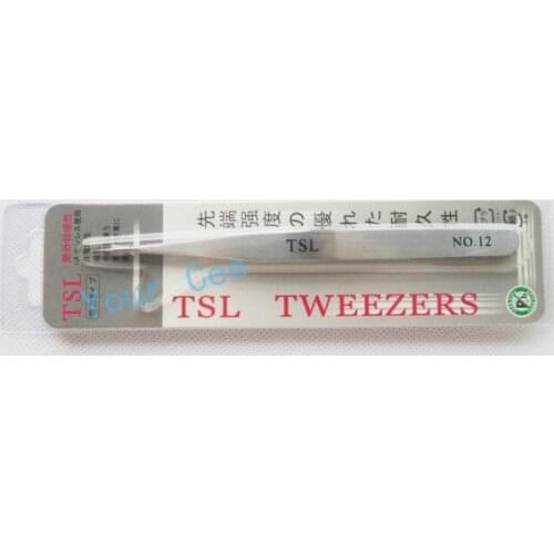 TST Antimagnetic Aniti-Acid Stainless Steel Tweezer Sharp Tip No.12