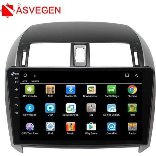 Asvegen 2 din Android Quad Core Touch Screen DvD Player For Toyota Corolla 2007-2013 GPS Navigation Stereo Video Multimedia